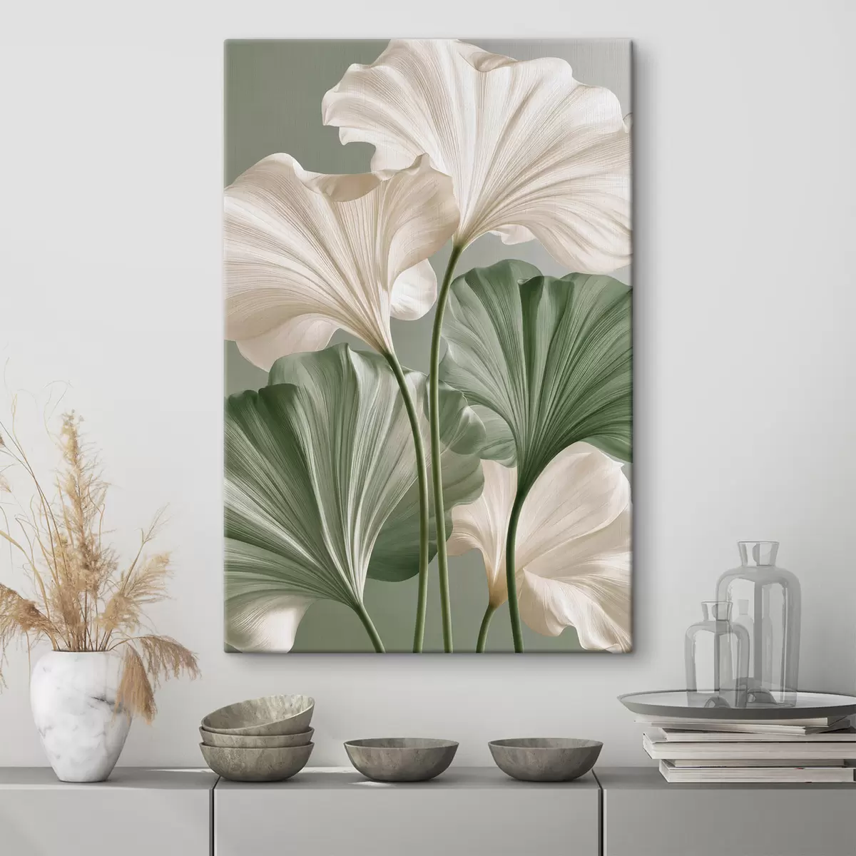 murales de pared Hojas delicadas s50867