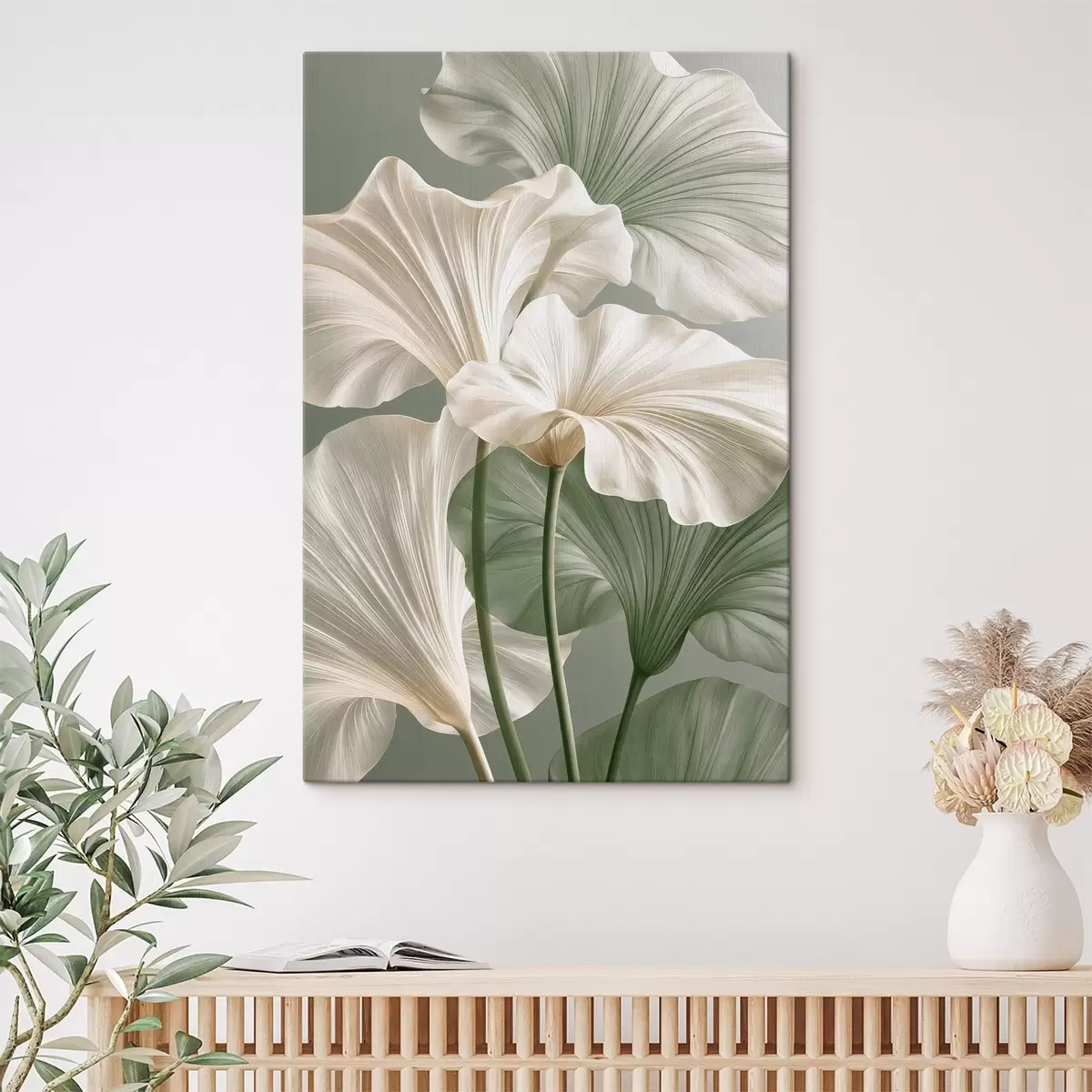 murales de pared Hojas delicadas s50868