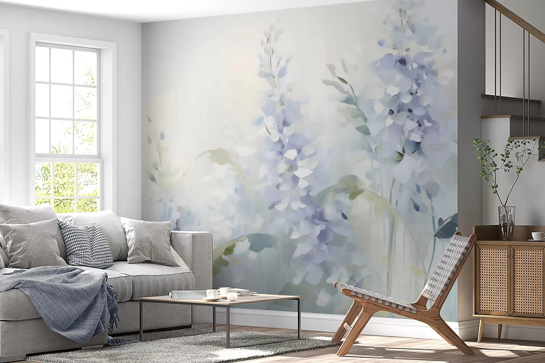 murales de pared Un soplo de azul w05995