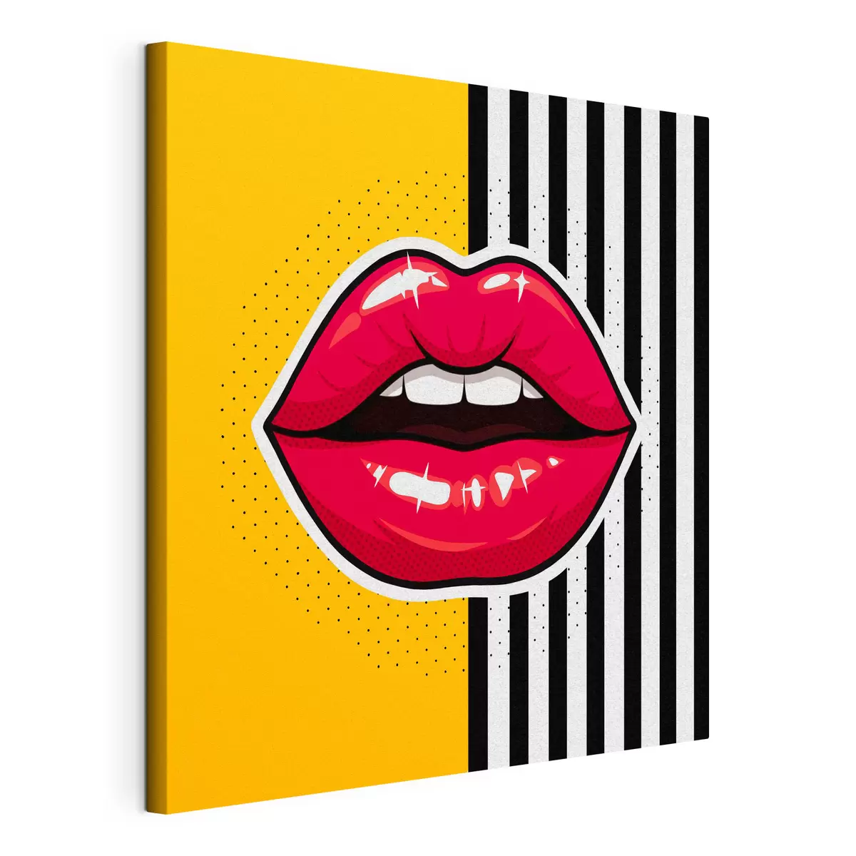 murales de pared Labios llamativos, una declaración de estilo vibrante s50790