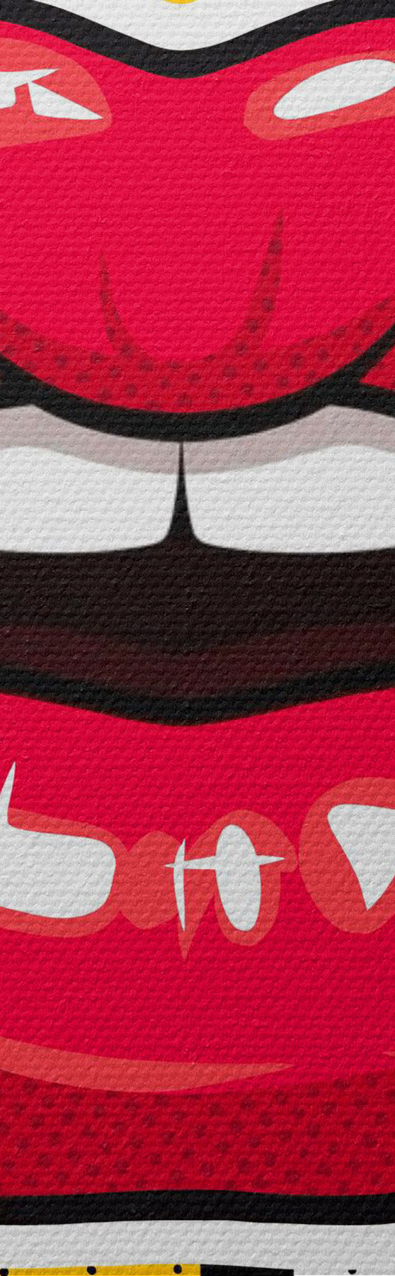 murales de pared Labios llamativos, una declaración de estilo vibrante s50790