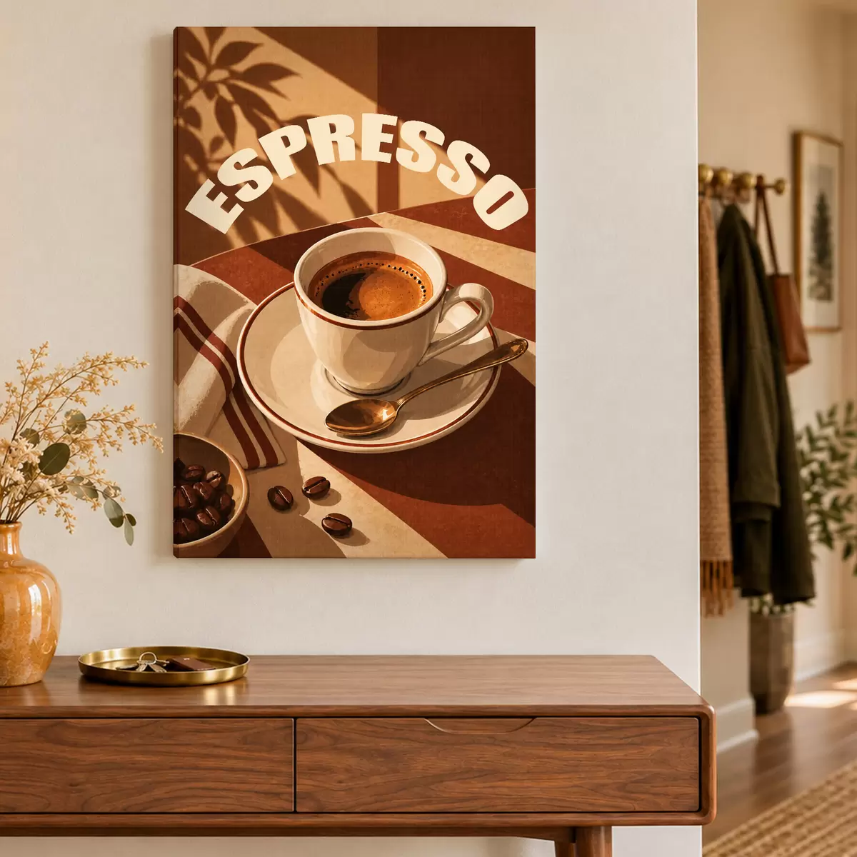 murales de pared Un espresso aromático para momentos acogedores s50871