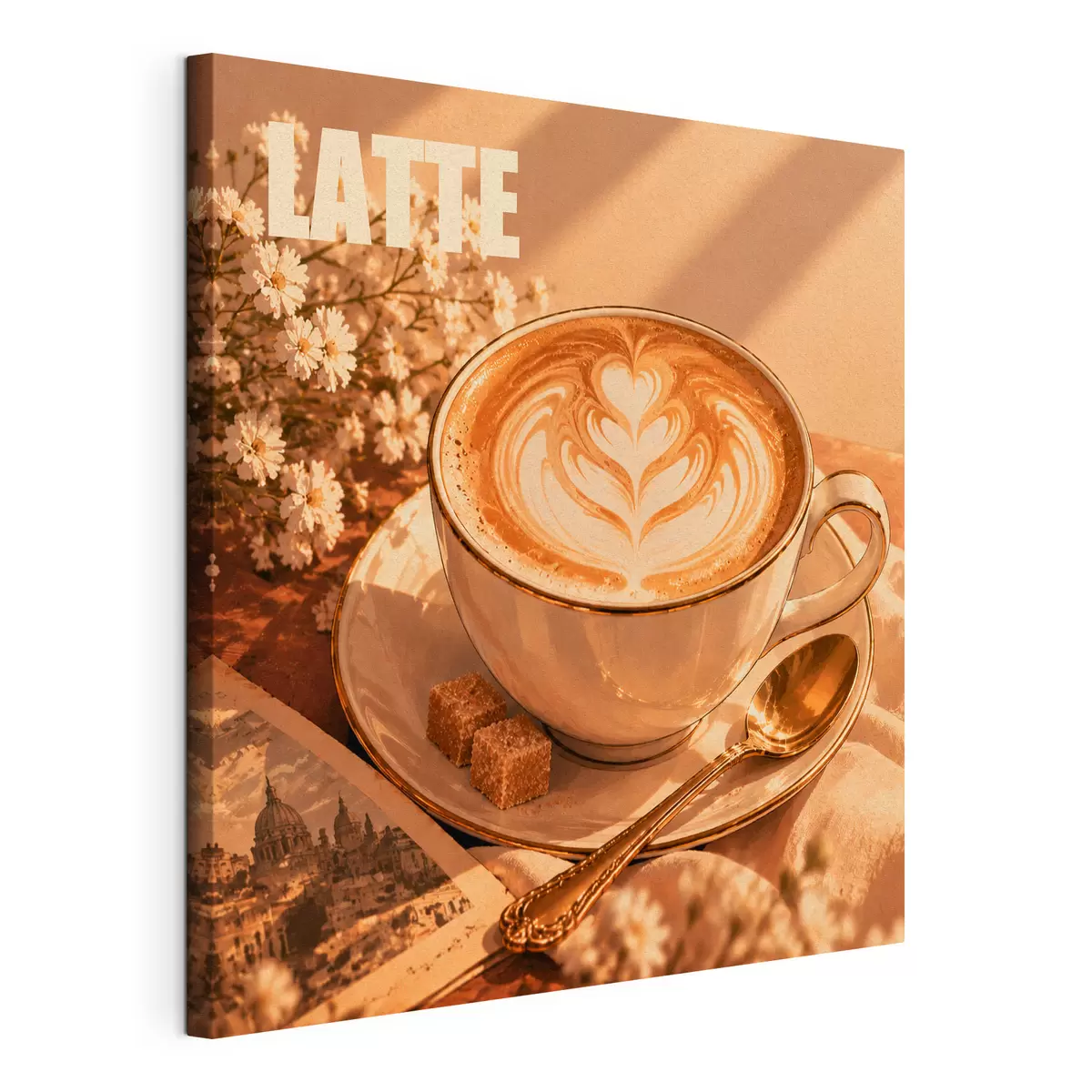 murales de pared El café perfecto para disfrutar por la mañana s50873