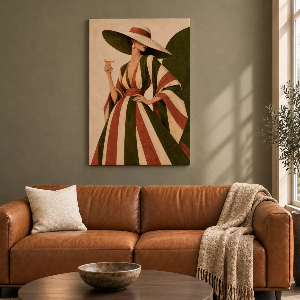 murales de pared Elegancia chic con una bebida con estilo s50880