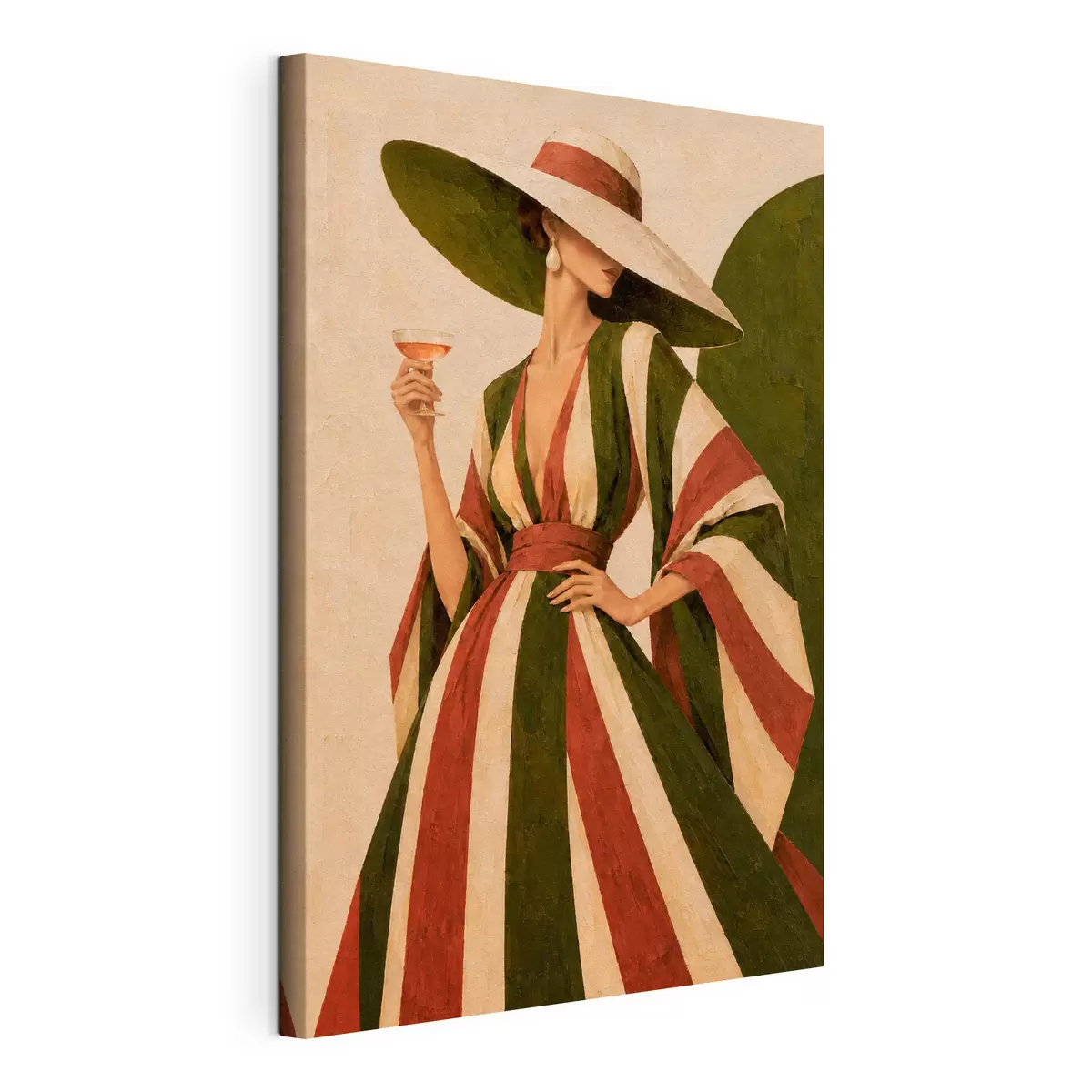 murales de pared Elegancia chic con una bebida con estilo s50880