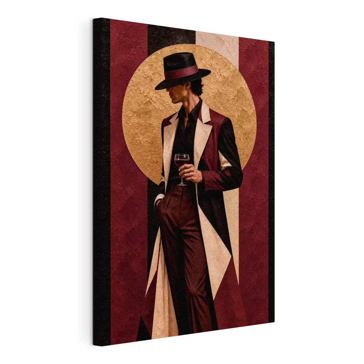 murales de pared Un estilo elegante acompañado de una bebida sofisticada s50886