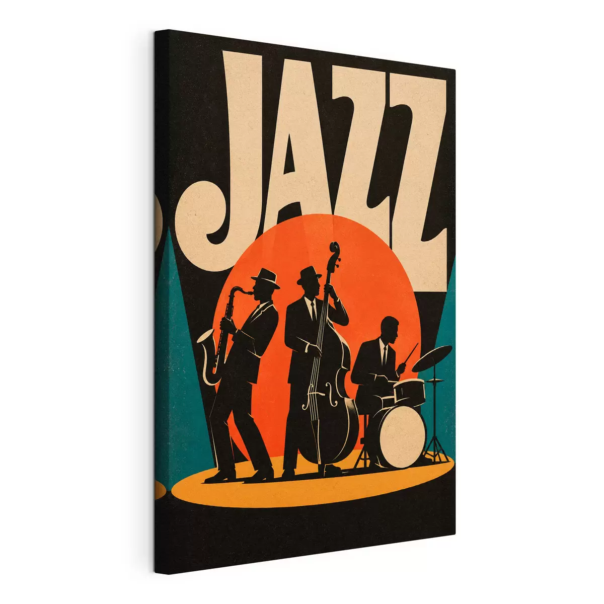 murales de pared Disfrutando de la noche al ritmo del jazz s50921