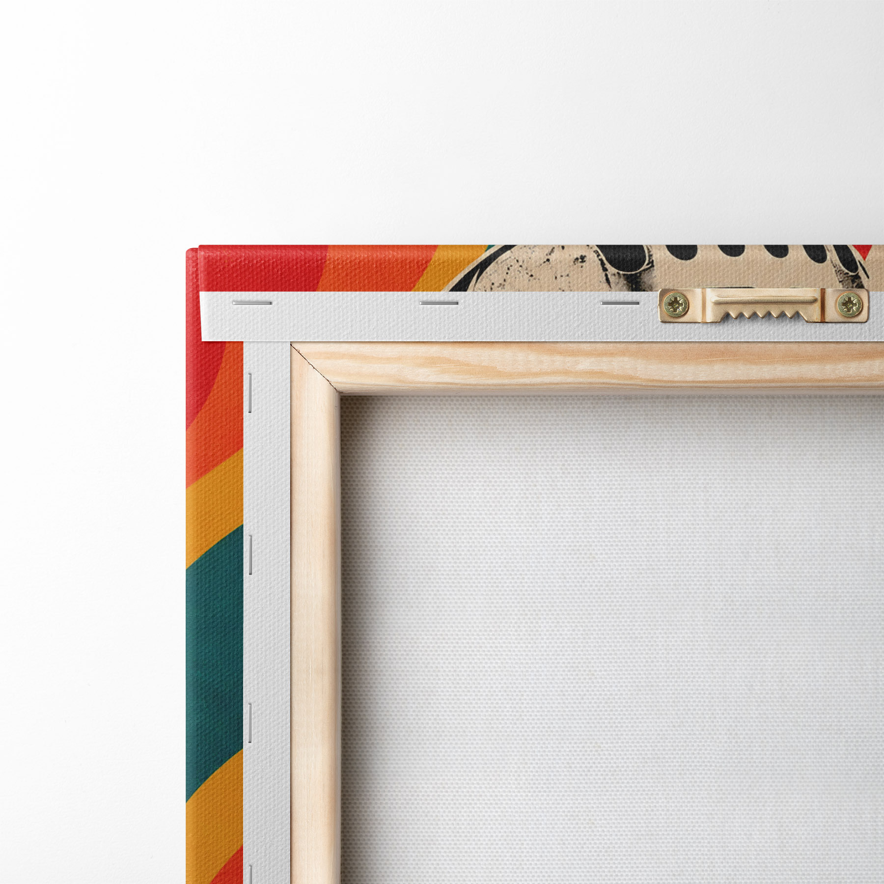 murales de pared Micrófono clásico con un fondo llamativo s50924