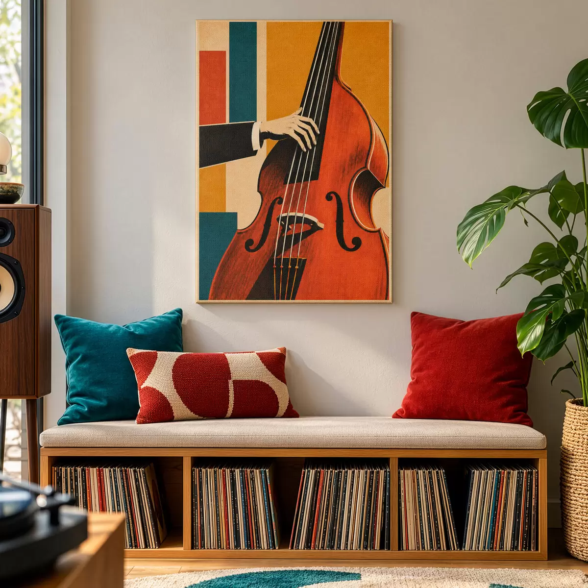 murales de pared Una mano elegante tocando un instrumento musical s50926