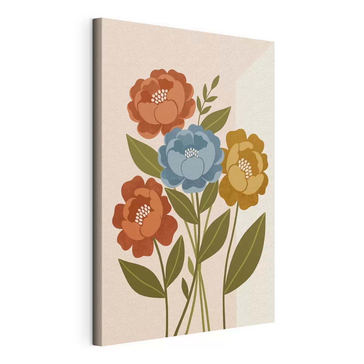 murales de pared Flores vibrantes en suaves tonos pastel s50730