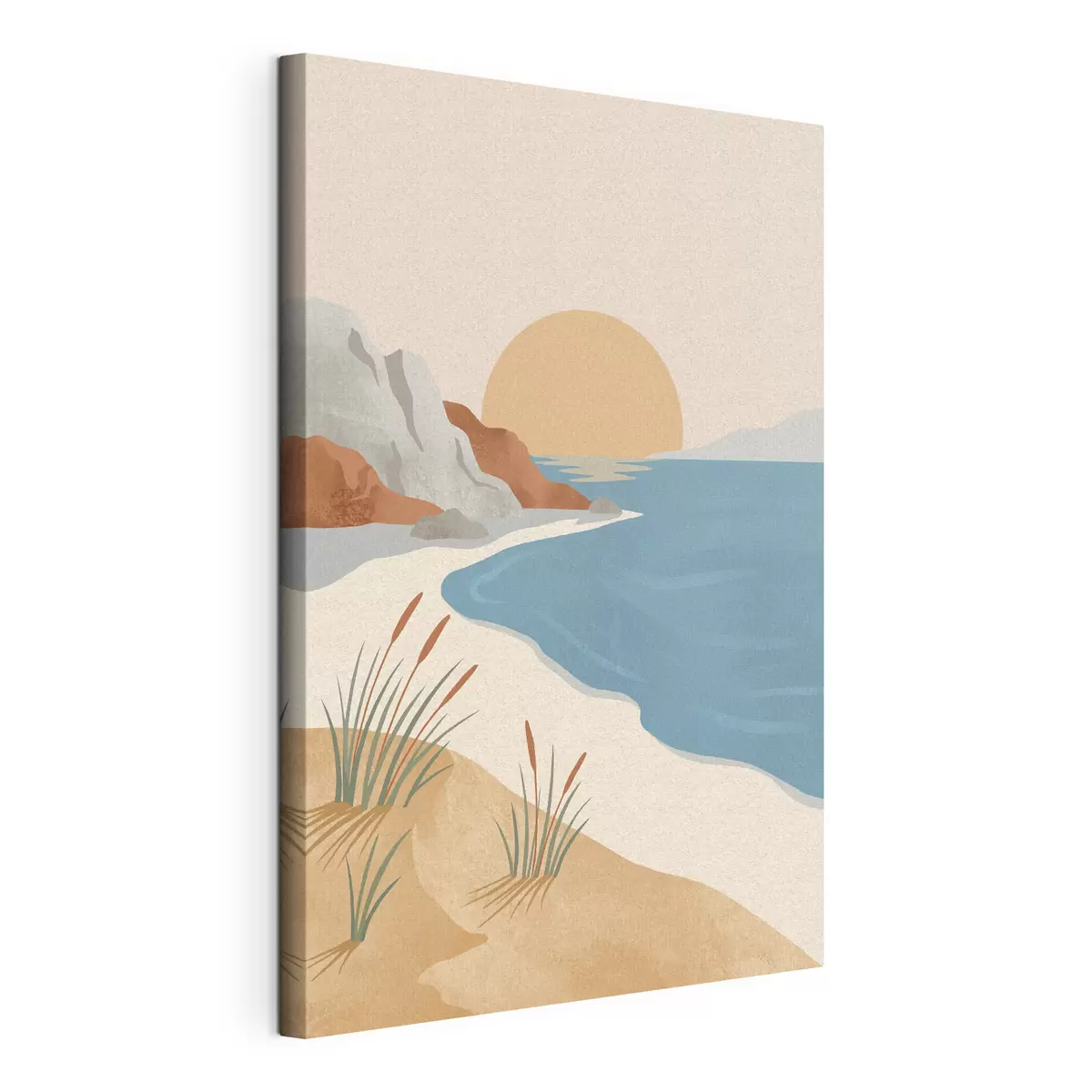 murales de pared Playa serena al atardecer: tranquilidad s50731