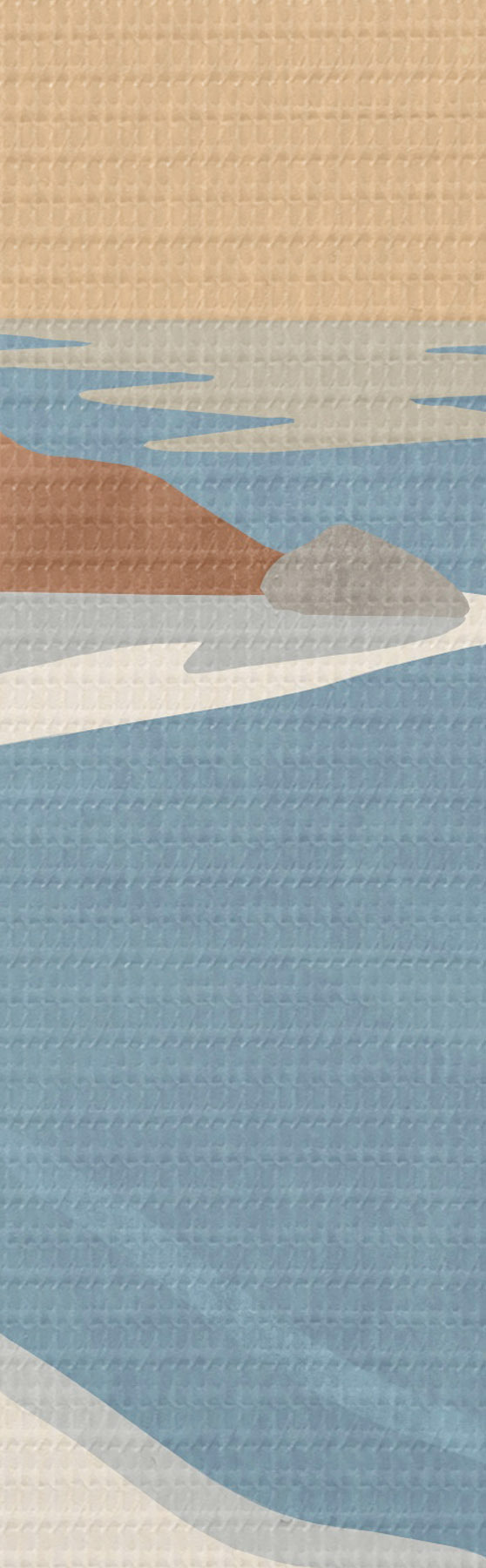 murales de pared Playa serena al atardecer: tranquilidad s50731