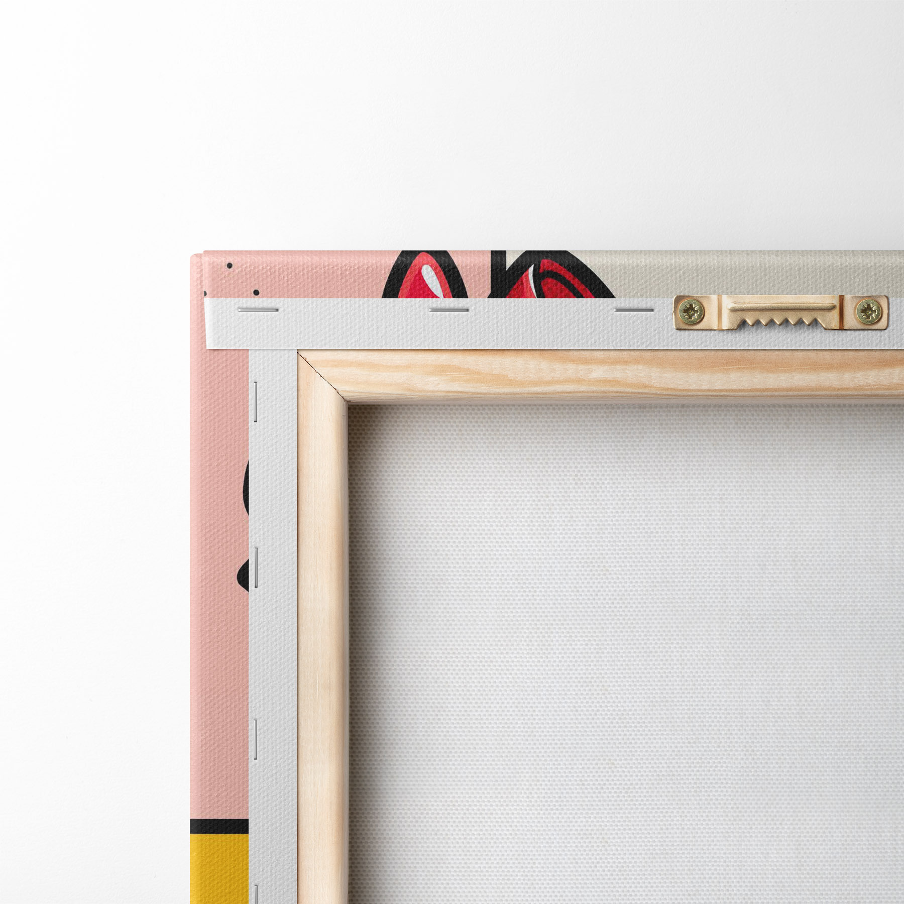 murales de pared Elegante zapato de tacón rojo con un lazo divertido s50785