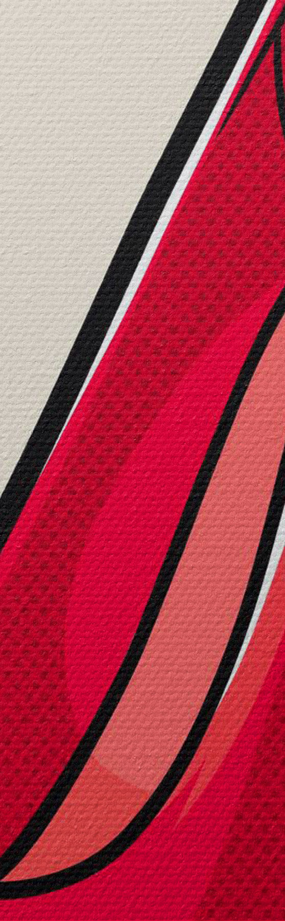 murales de pared Elegante zapato de tacón rojo con un lazo divertido s50785