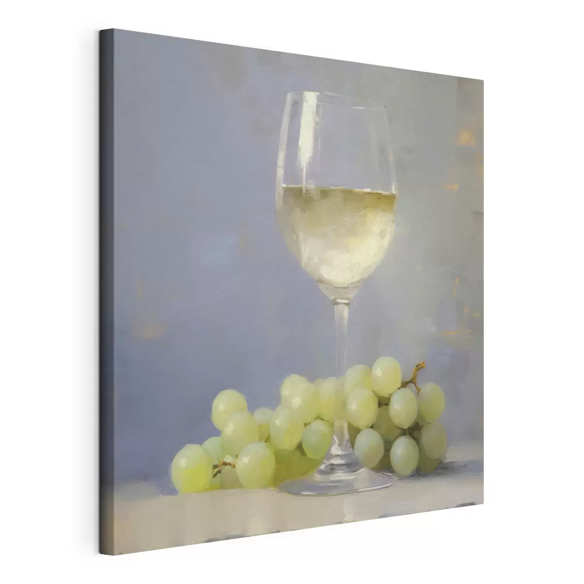 murales de pared Una copa de vino y unas uvas, una imitación de un cuadro s51136