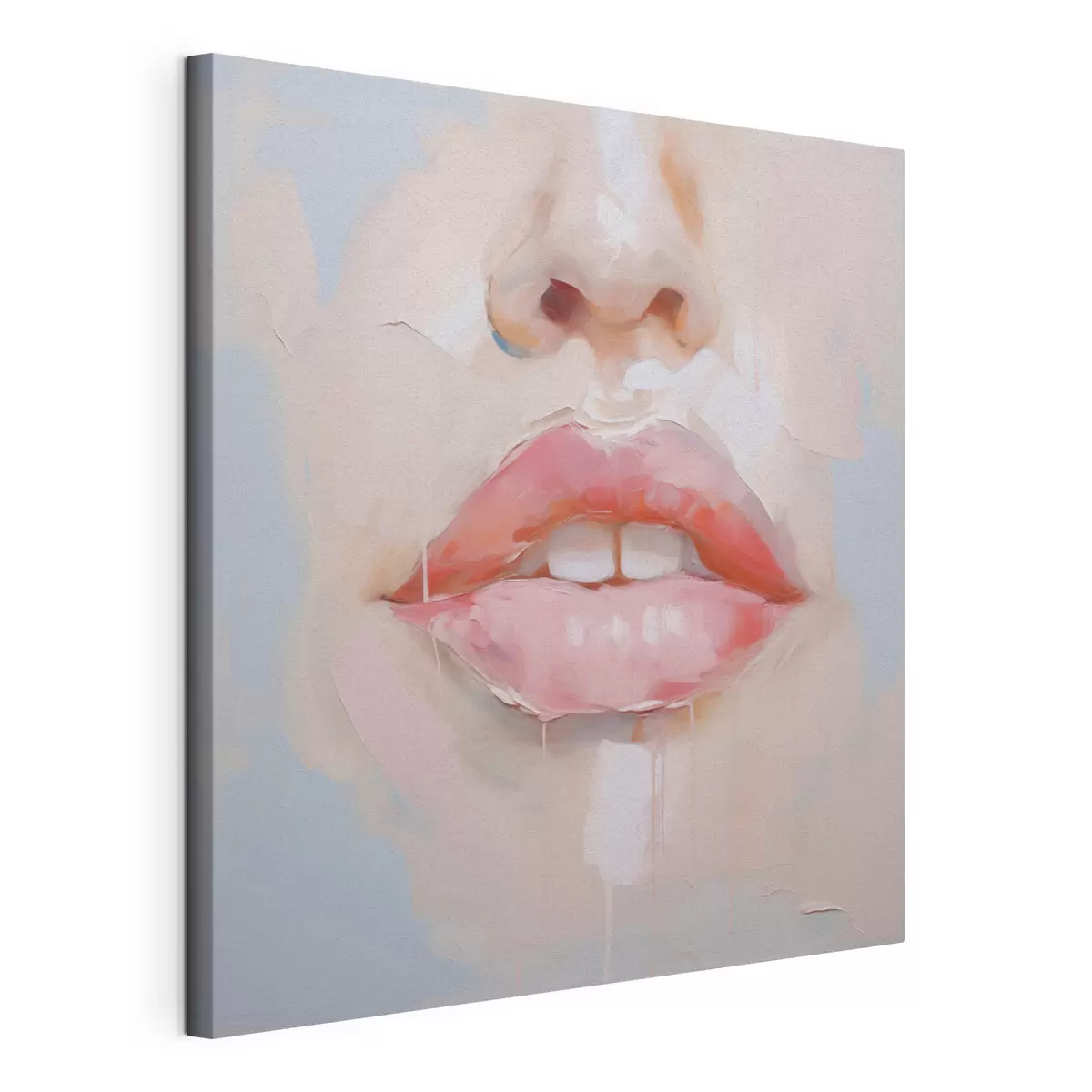 murales de pared Labios, imitación de un cuadro s51138