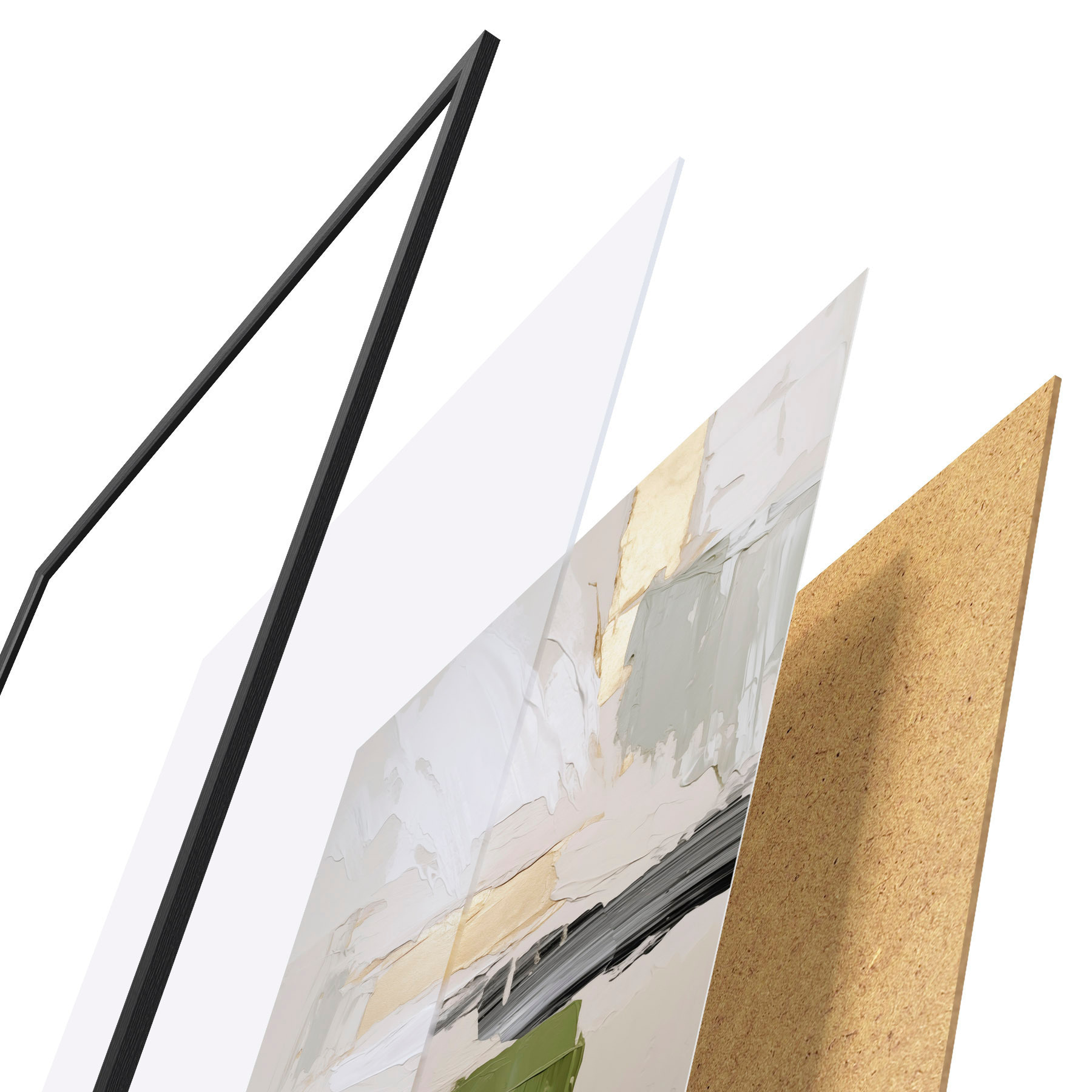Poster Abstracción, imitación de la pintura f50995