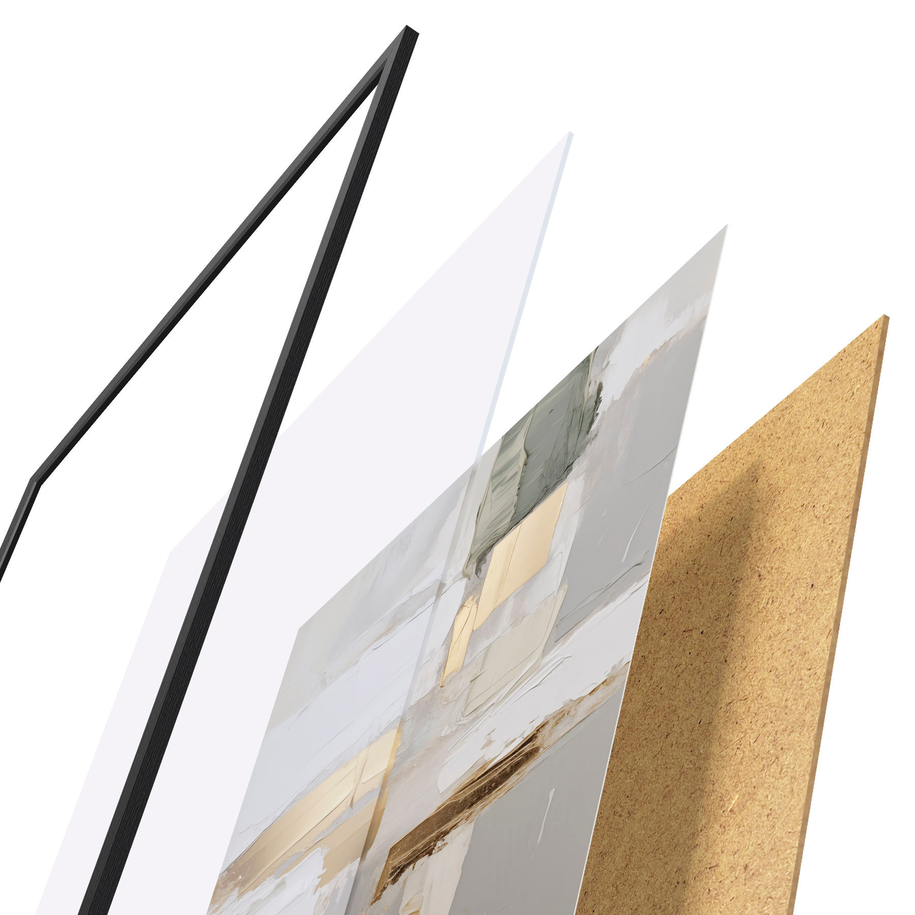 Poster Abstracción, imitación de la pintura f50996