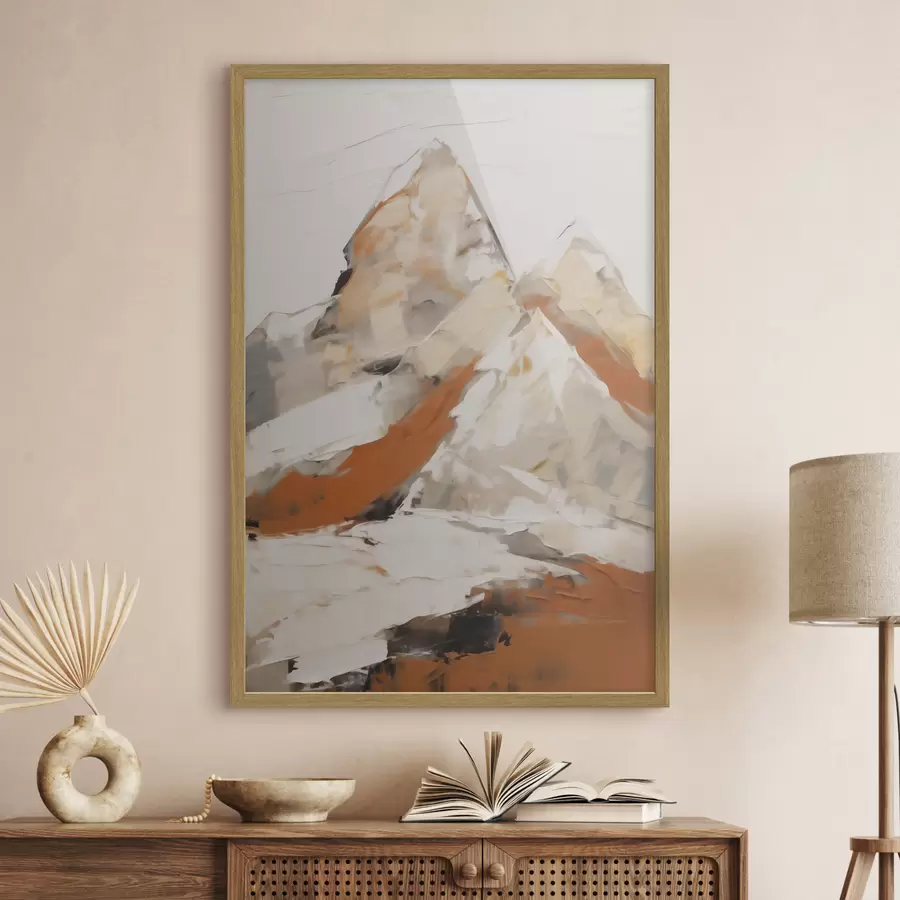 murales de pared Montañas abstractas, imitación de un cuadro f51126