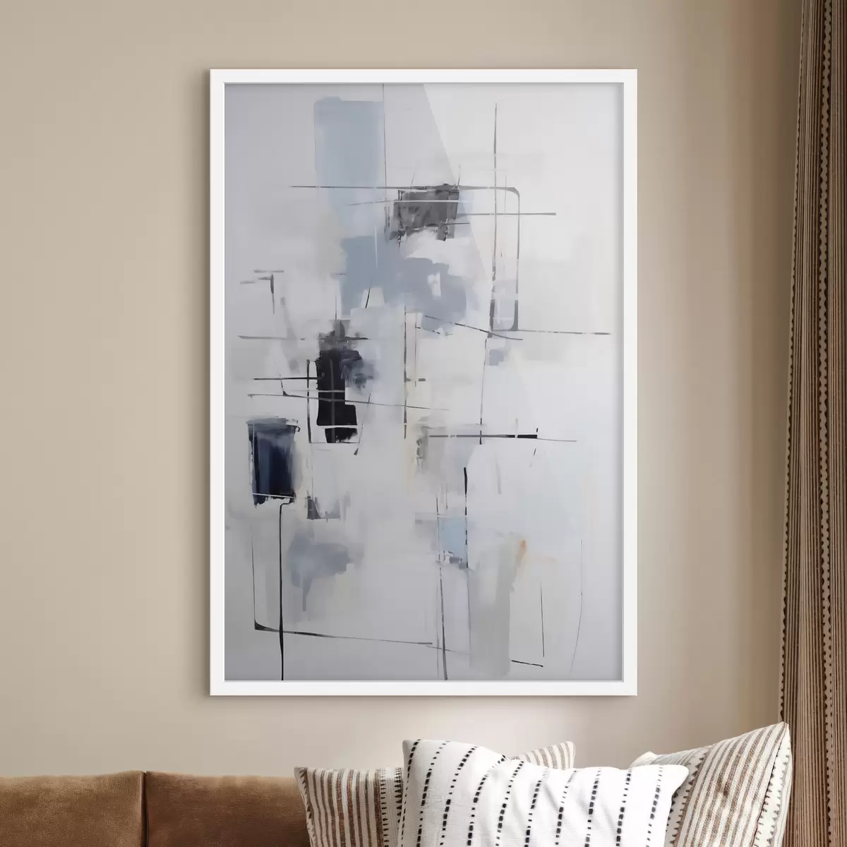 Poster Abstracción caótica, imitación de la pintura f51127