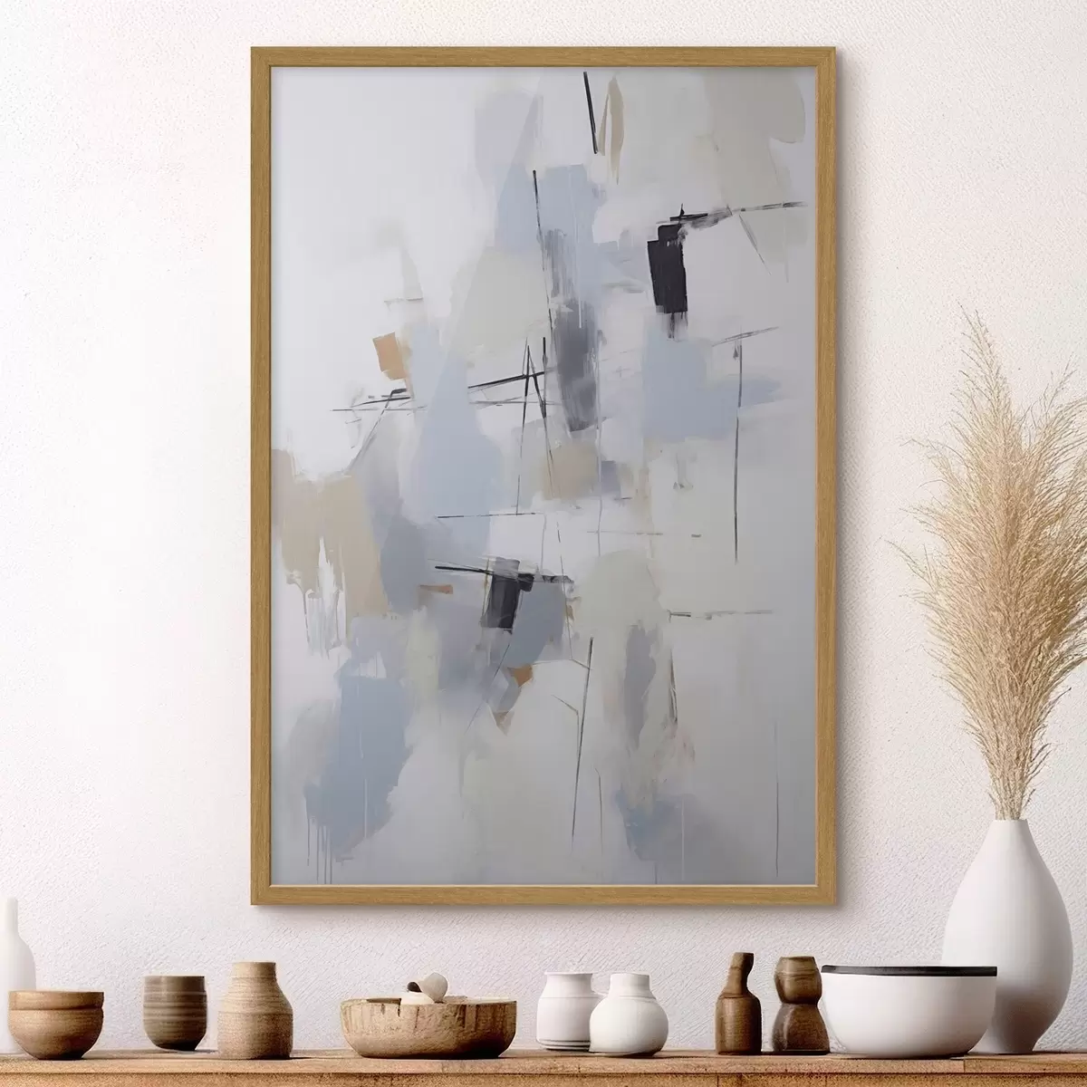 Poster Abstracción caótica, imitación de la pintura f51128
