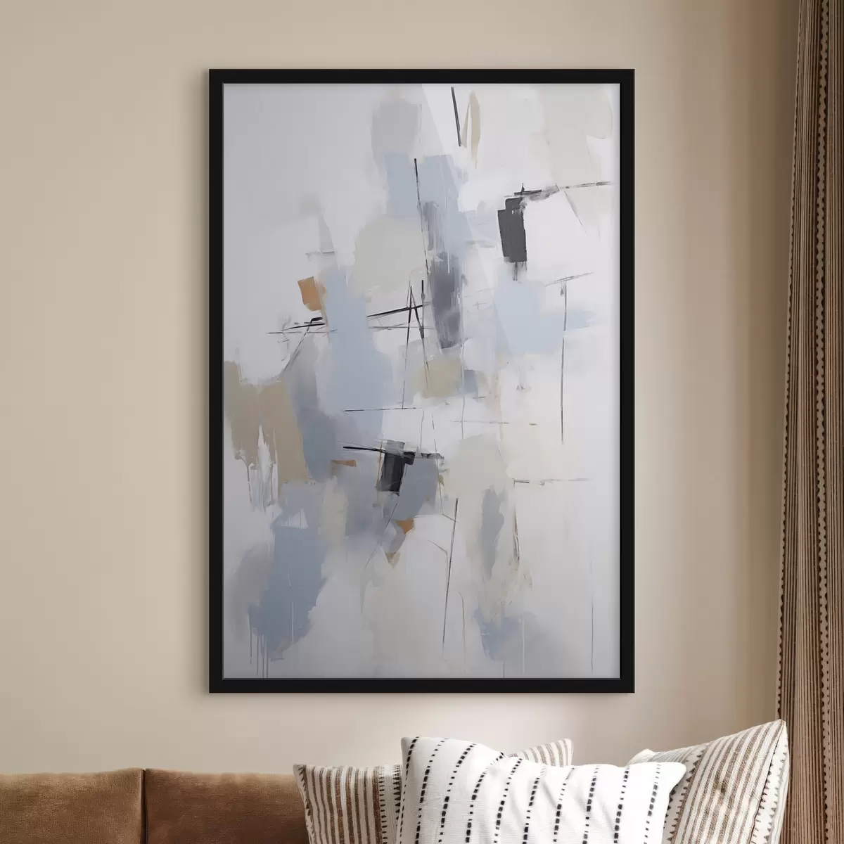 Poster Abstracción caótica, imitación de la pintura f51128