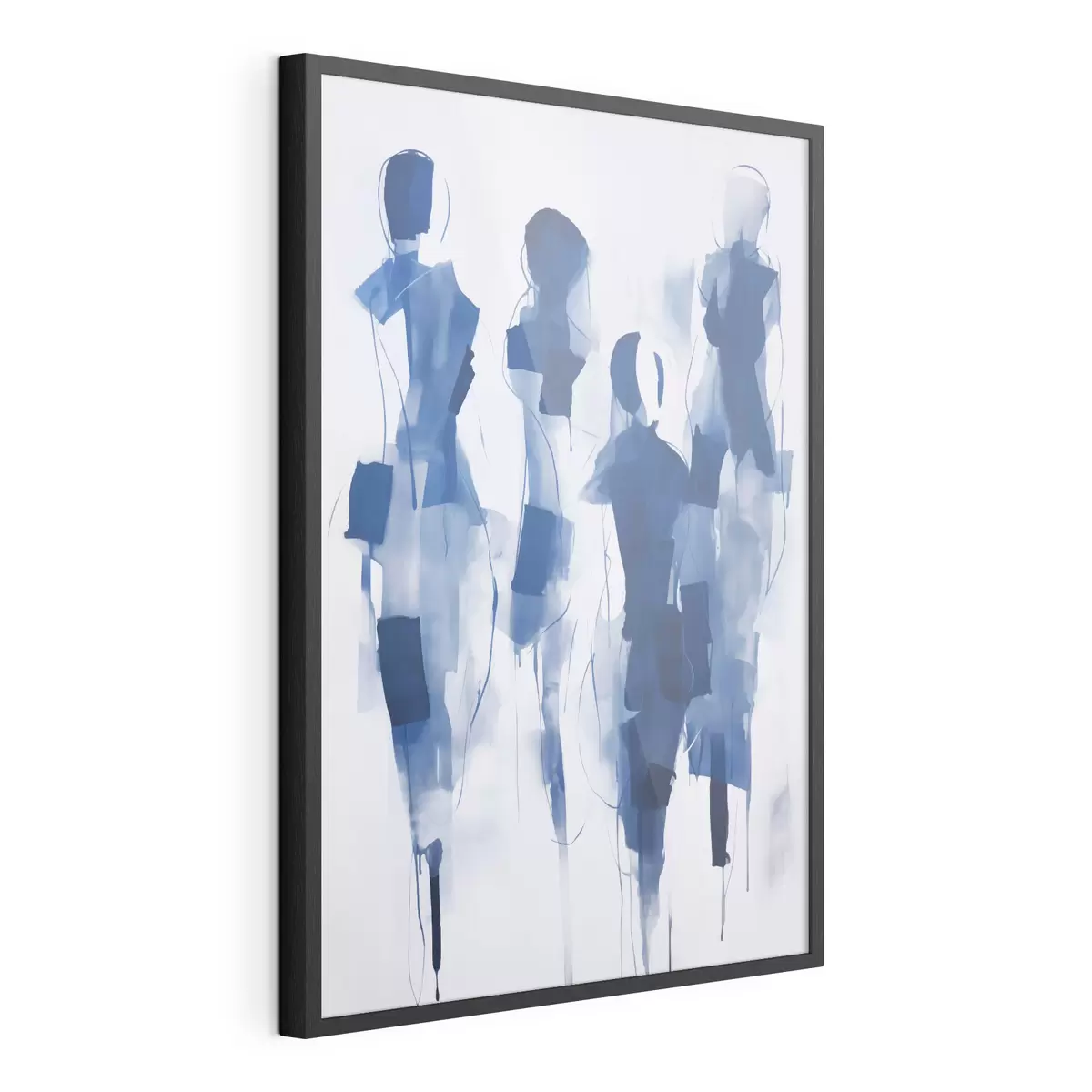 Poster Siluetas abstractas, imitación de la pintura f51131