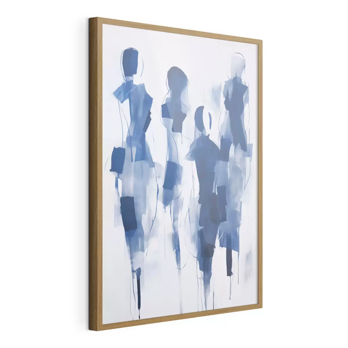 Poster Siluetas abstractas, imitación de la pintura f51131