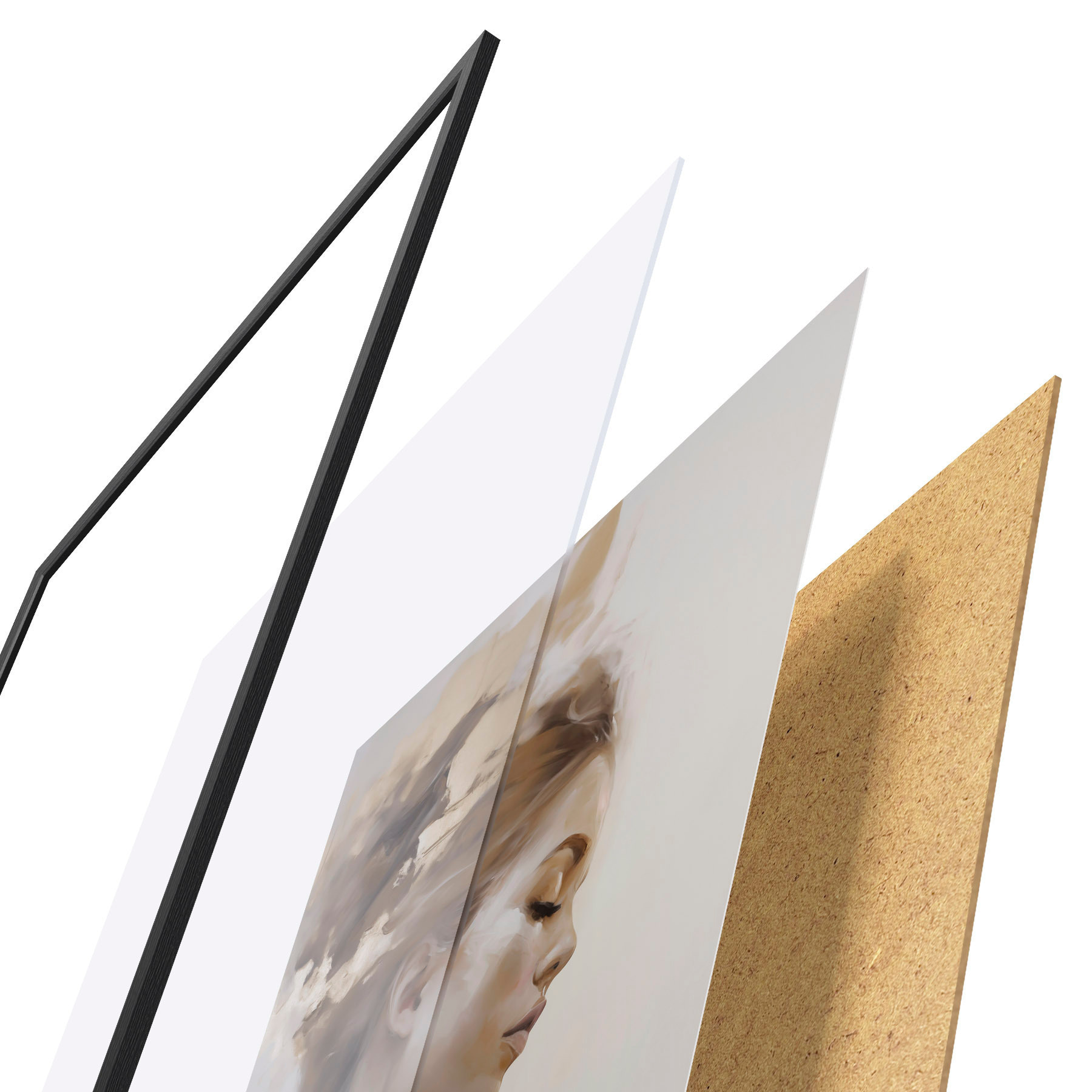 Poster Retrato de perfil de una joven f51134