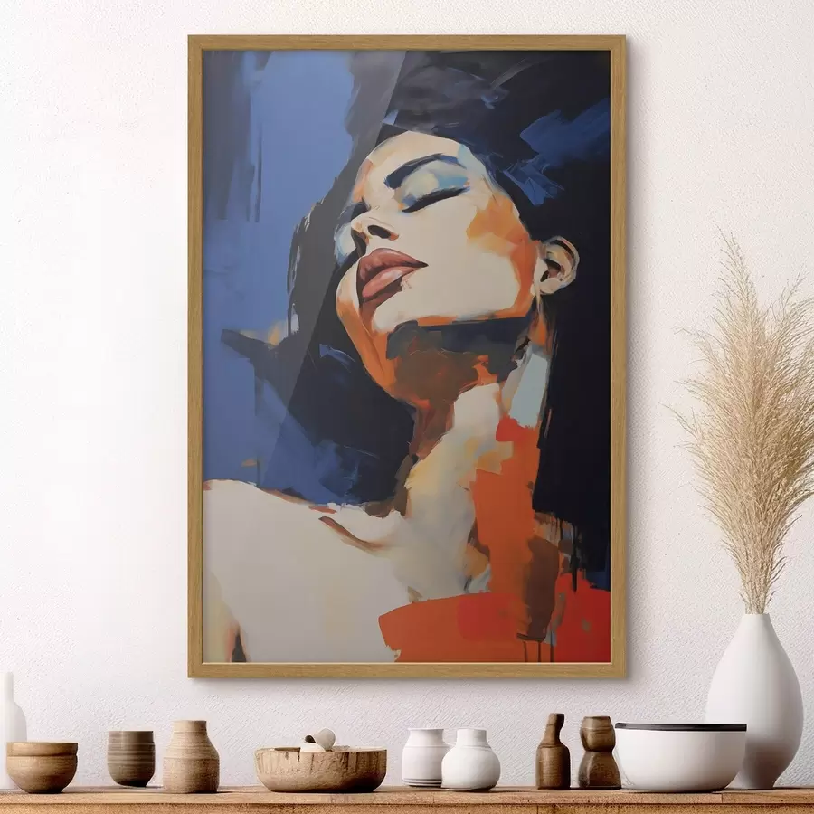 murales de pared Niña durmiendo, imitación de un cuadro f51139