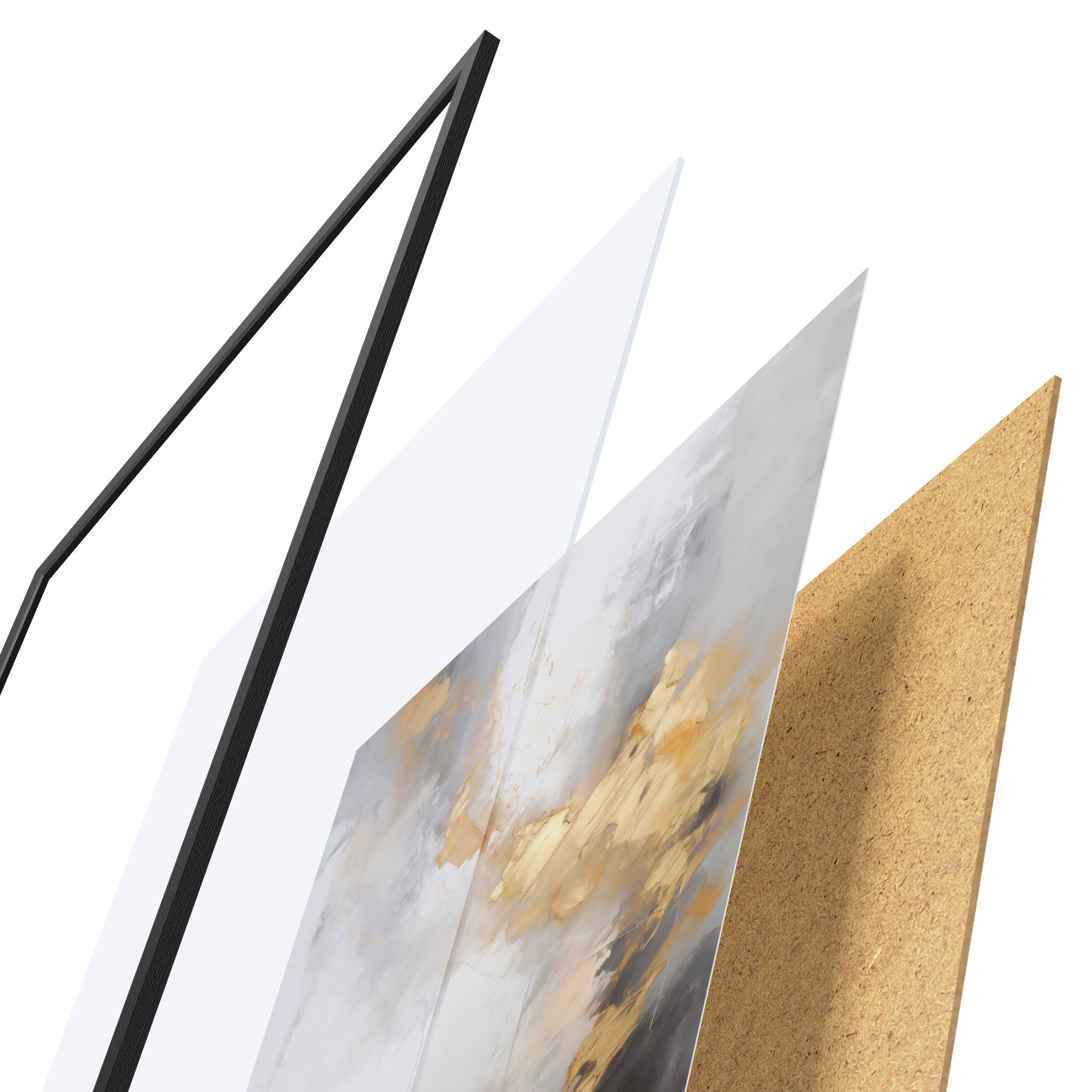 Poster Abstracción moderna, imitación de la pintura f51142
