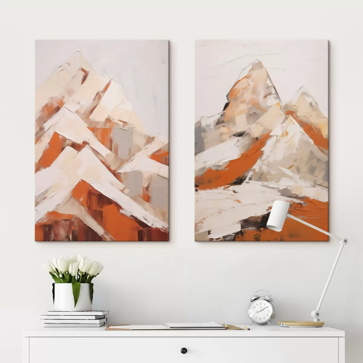 murales de pared Montañas, imitación de un cuadro m31094