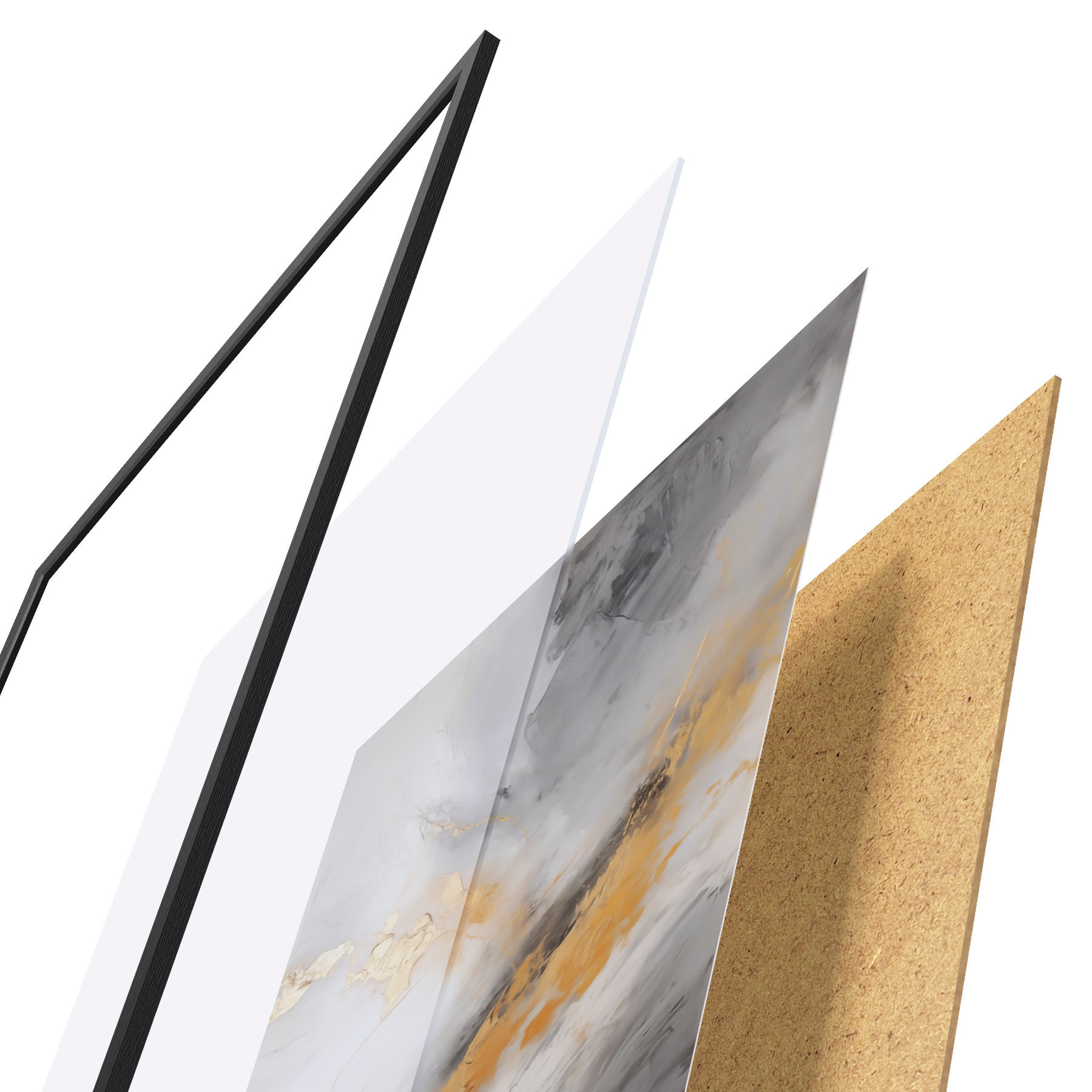 Poster Abstracción moderna, imitación de la pintura d31102