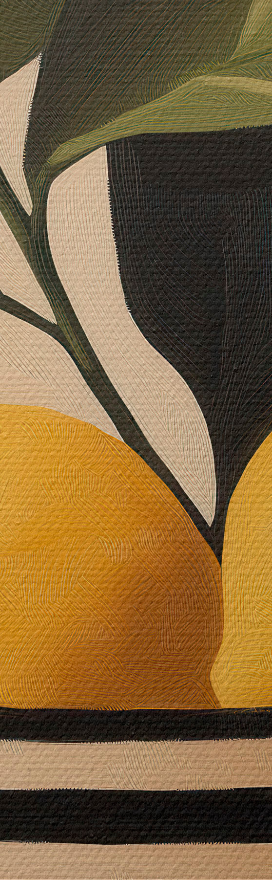 murales de pared Limones en un cuenco a rayas s51046