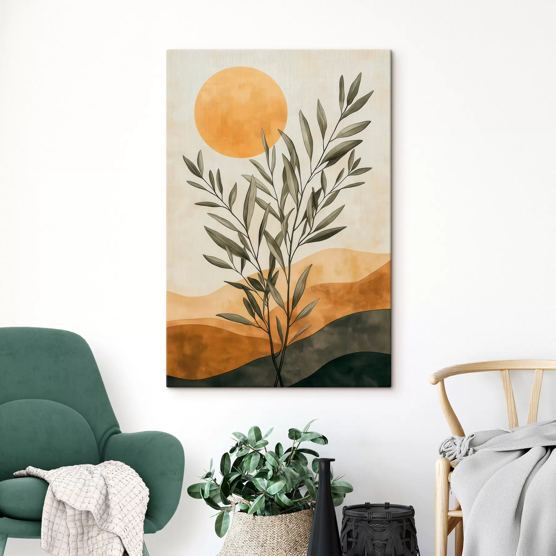 murales de pared Una rama de olivo s51055