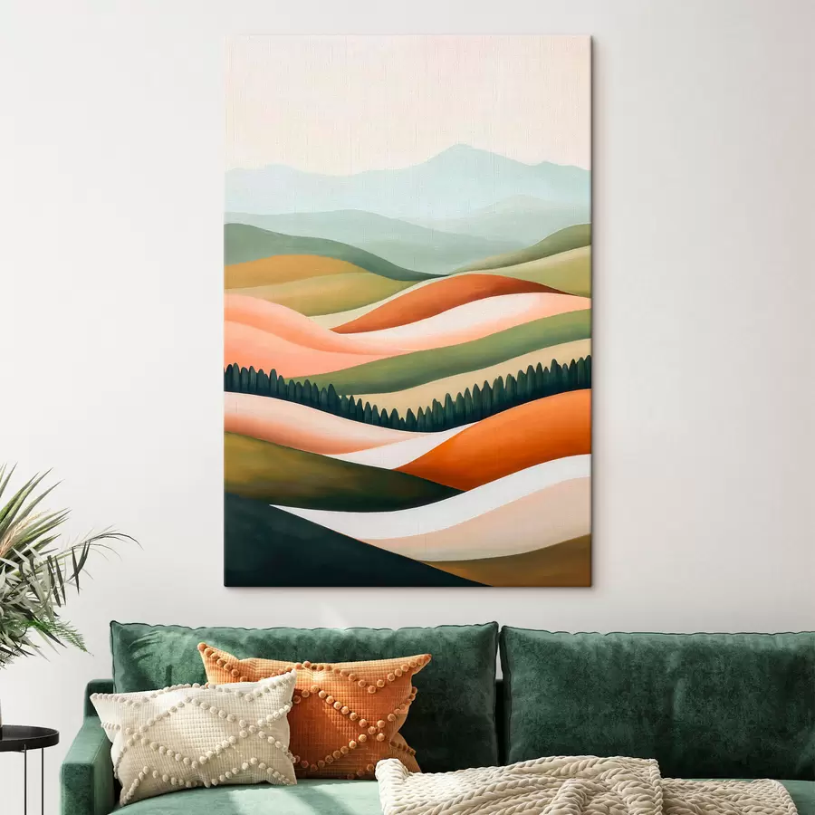 murales de pared Colinas llenas de color s51056