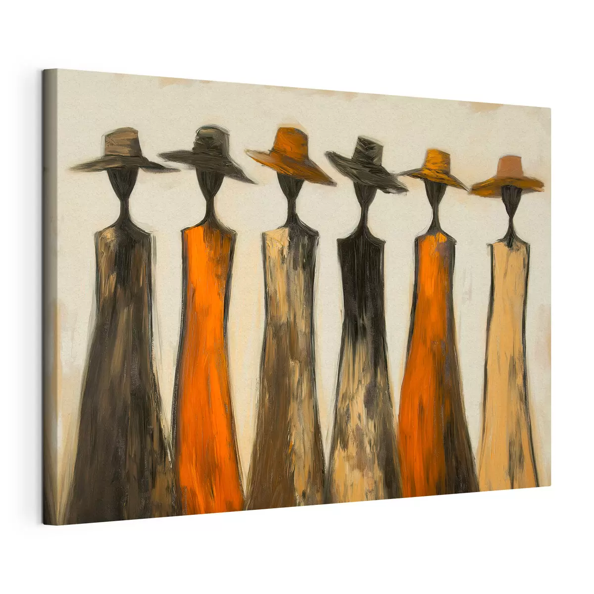 murales de pared Siluetas con sombreros s51064