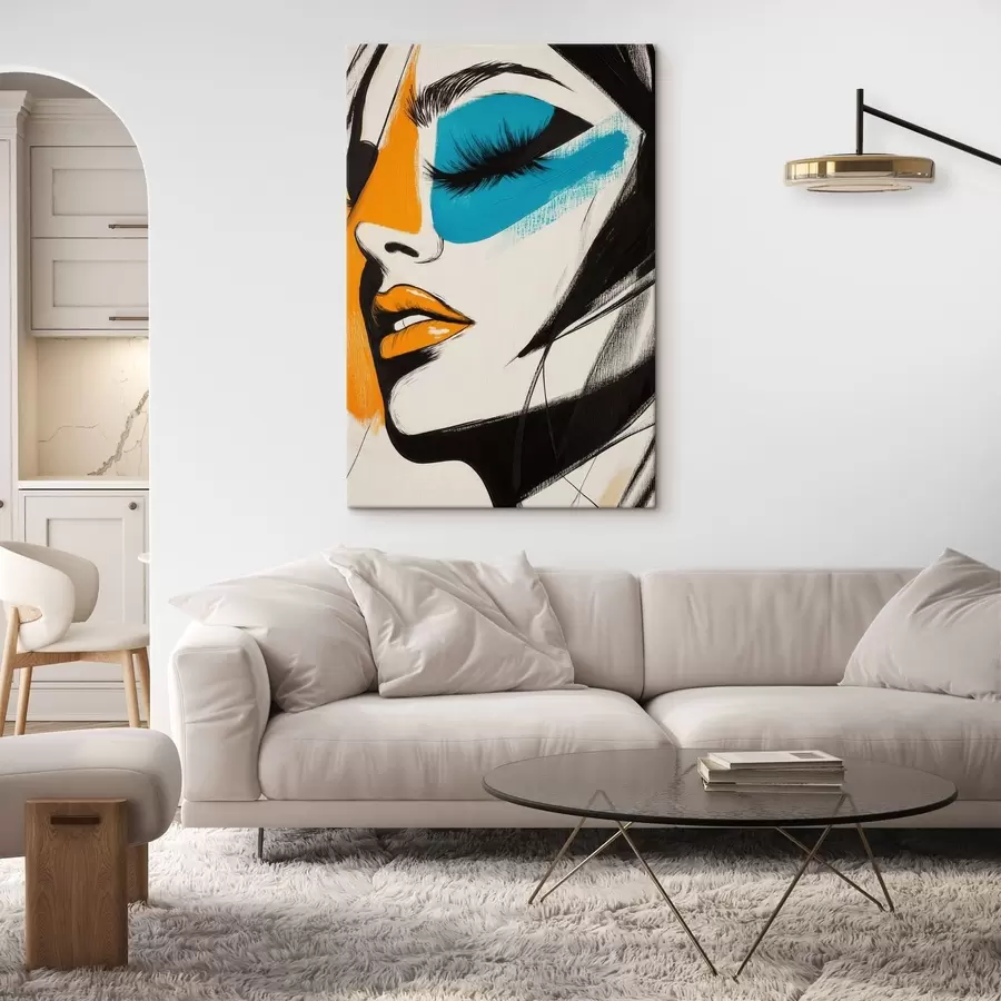 murales de pared Rostros pintados s51065