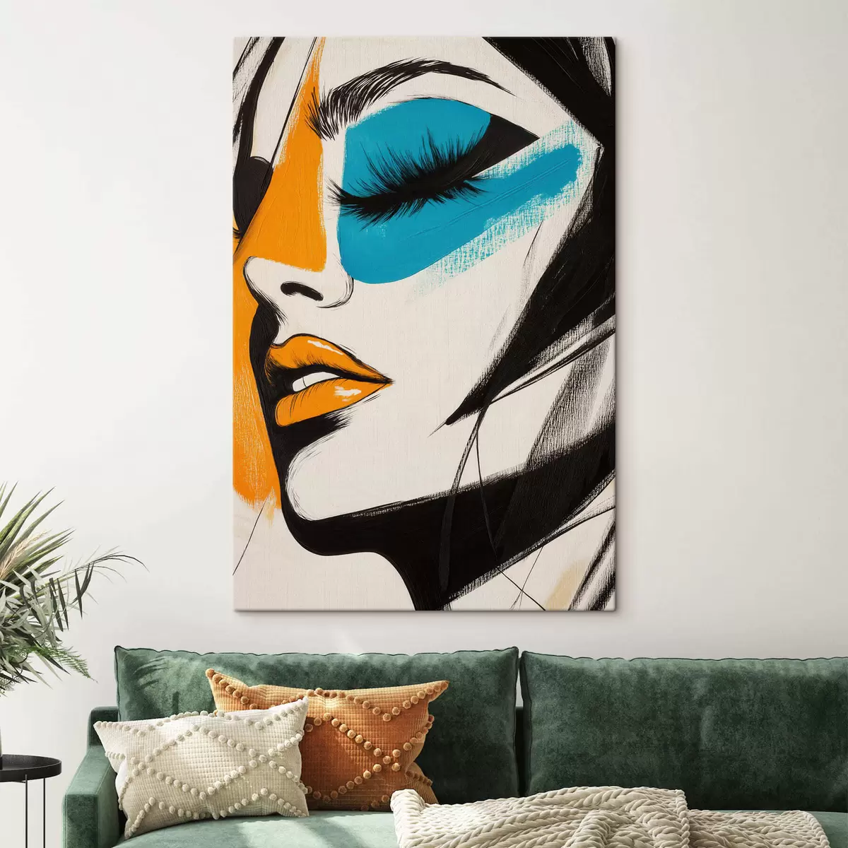 murales de pared Rostros pintados s51065