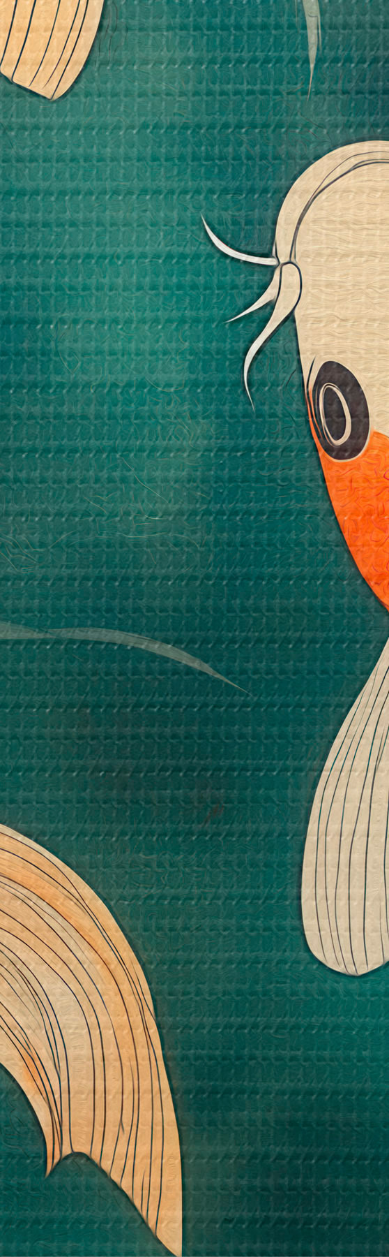 murales de pared Koi orientales s51076