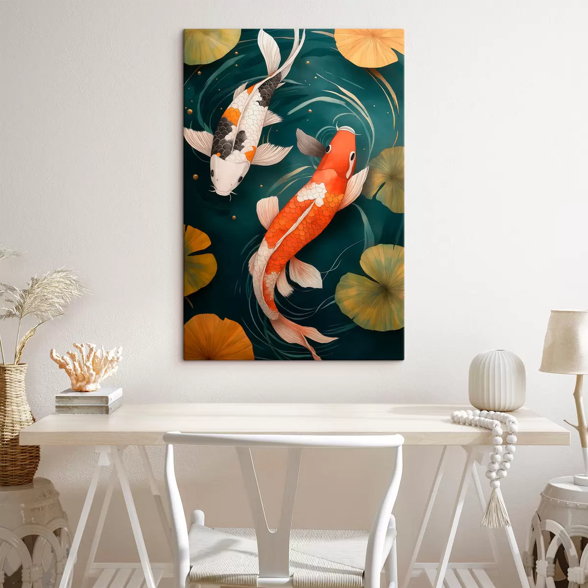 murales de pared Koi orientales s51077