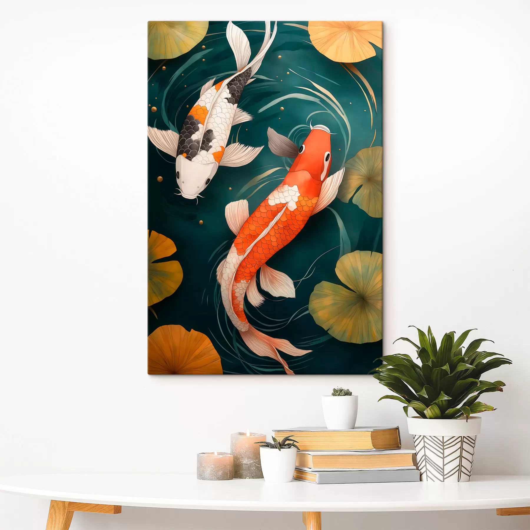 murales de pared Koi orientales s51077