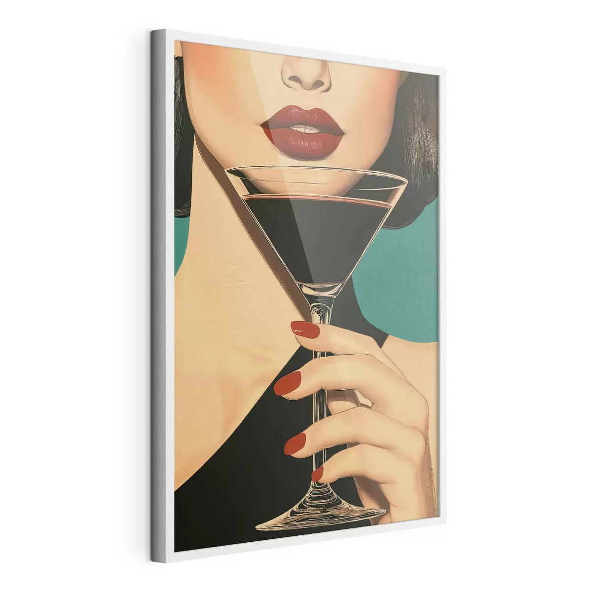 Poster Una chica con un vaso f51052