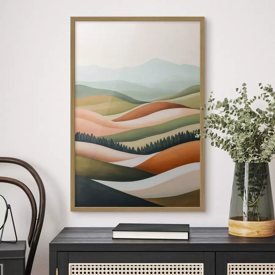murales de pared Colinas llenas de color f51056