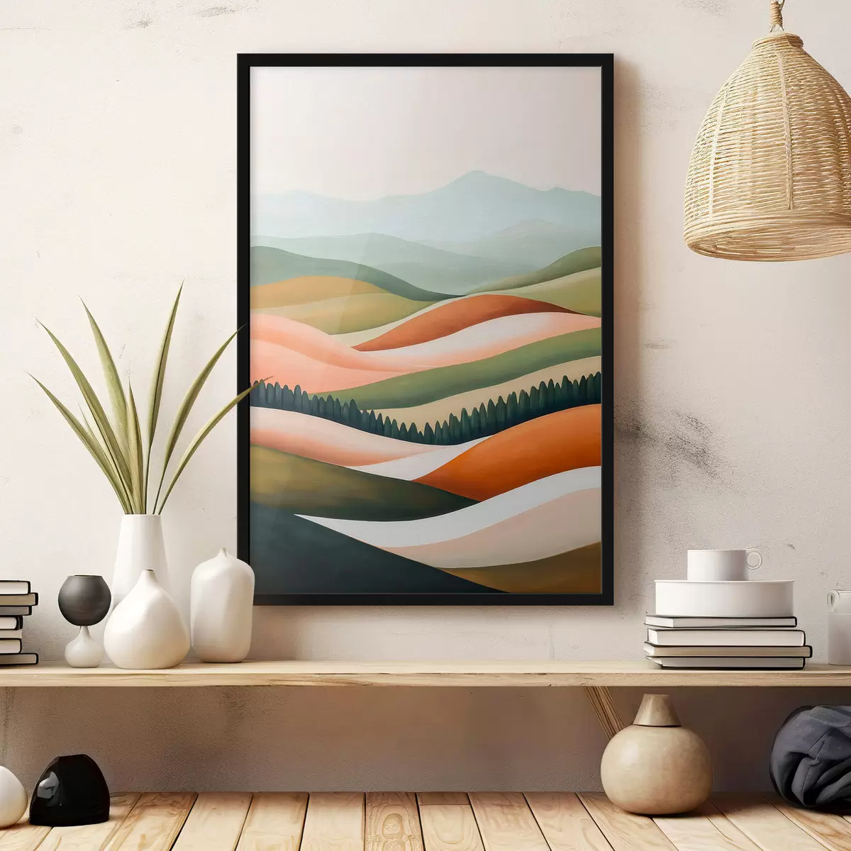 Poster Colinas llenas de color f51056