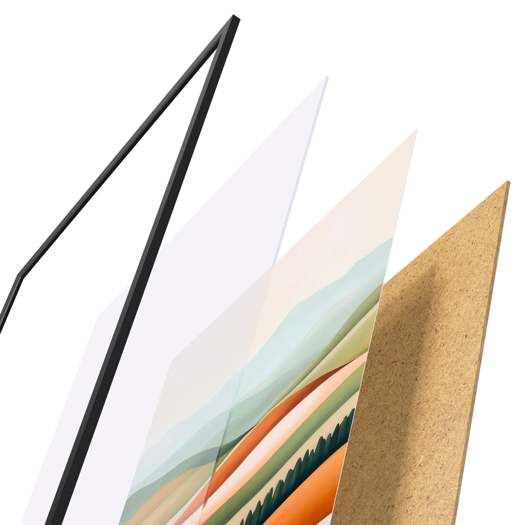 Poster Colinas llenas de color f51056