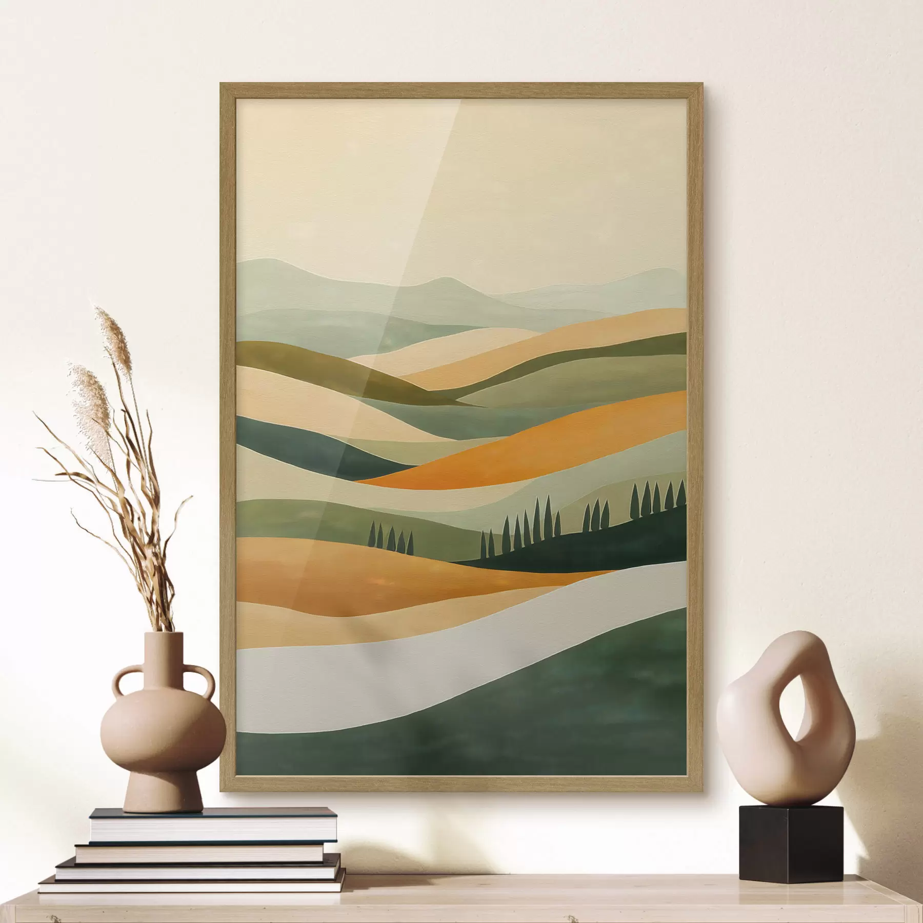 murales de pared Colinas llenas de color f51057
