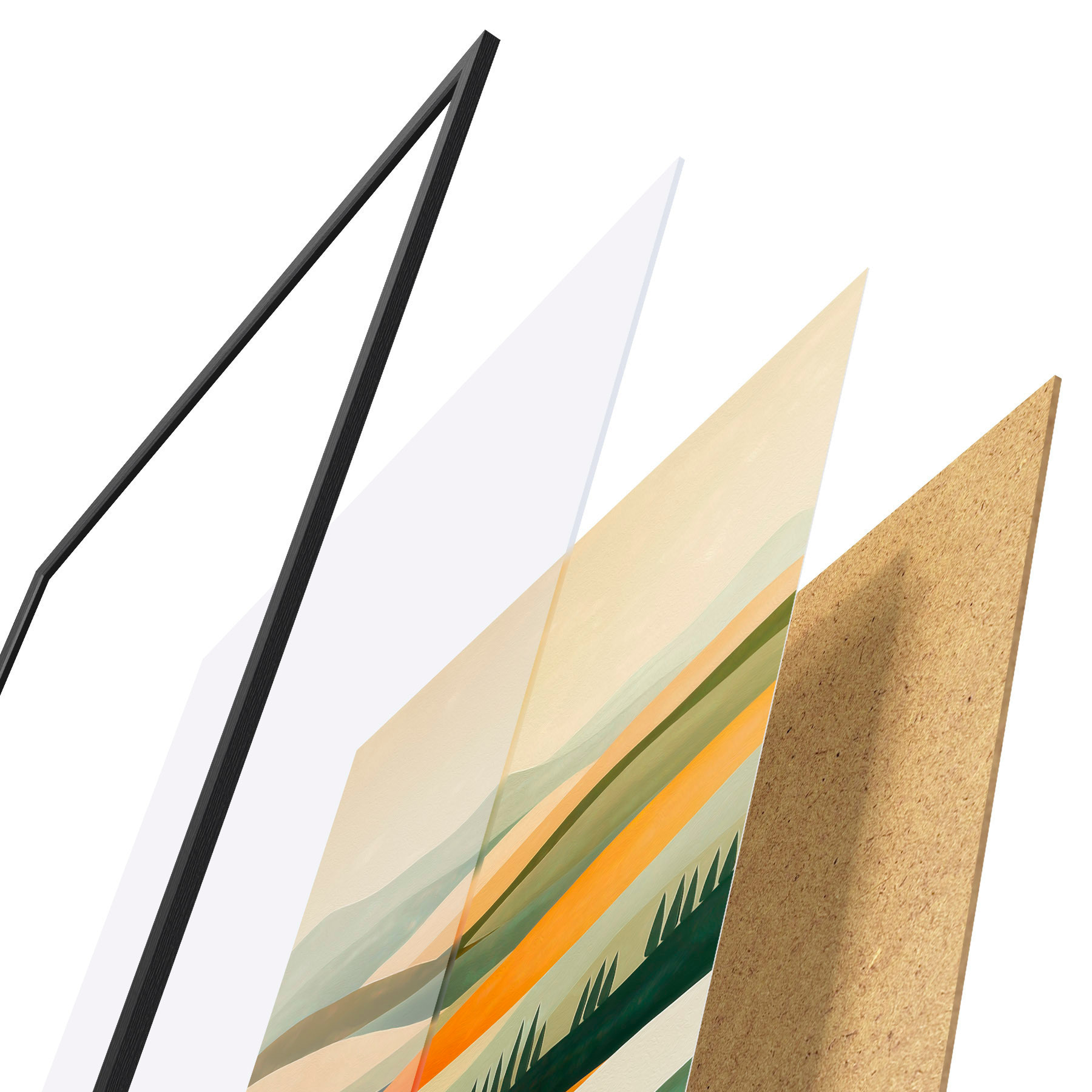 Poster Colinas llenas de color f51057