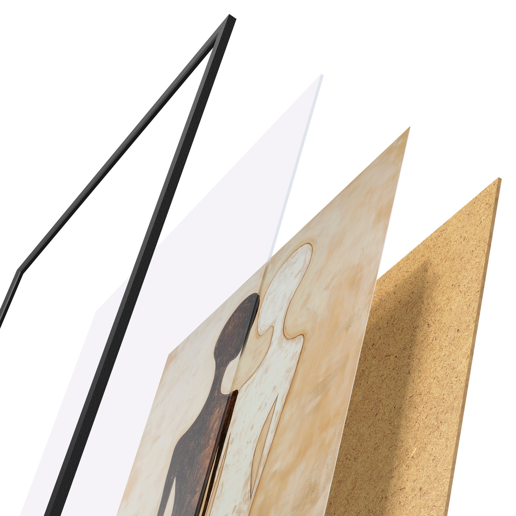 Poster siluetas abstractas f51059