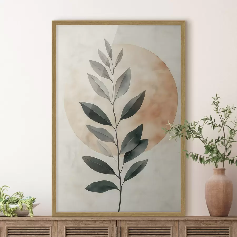 murales de pared Una rama con hojas f51060